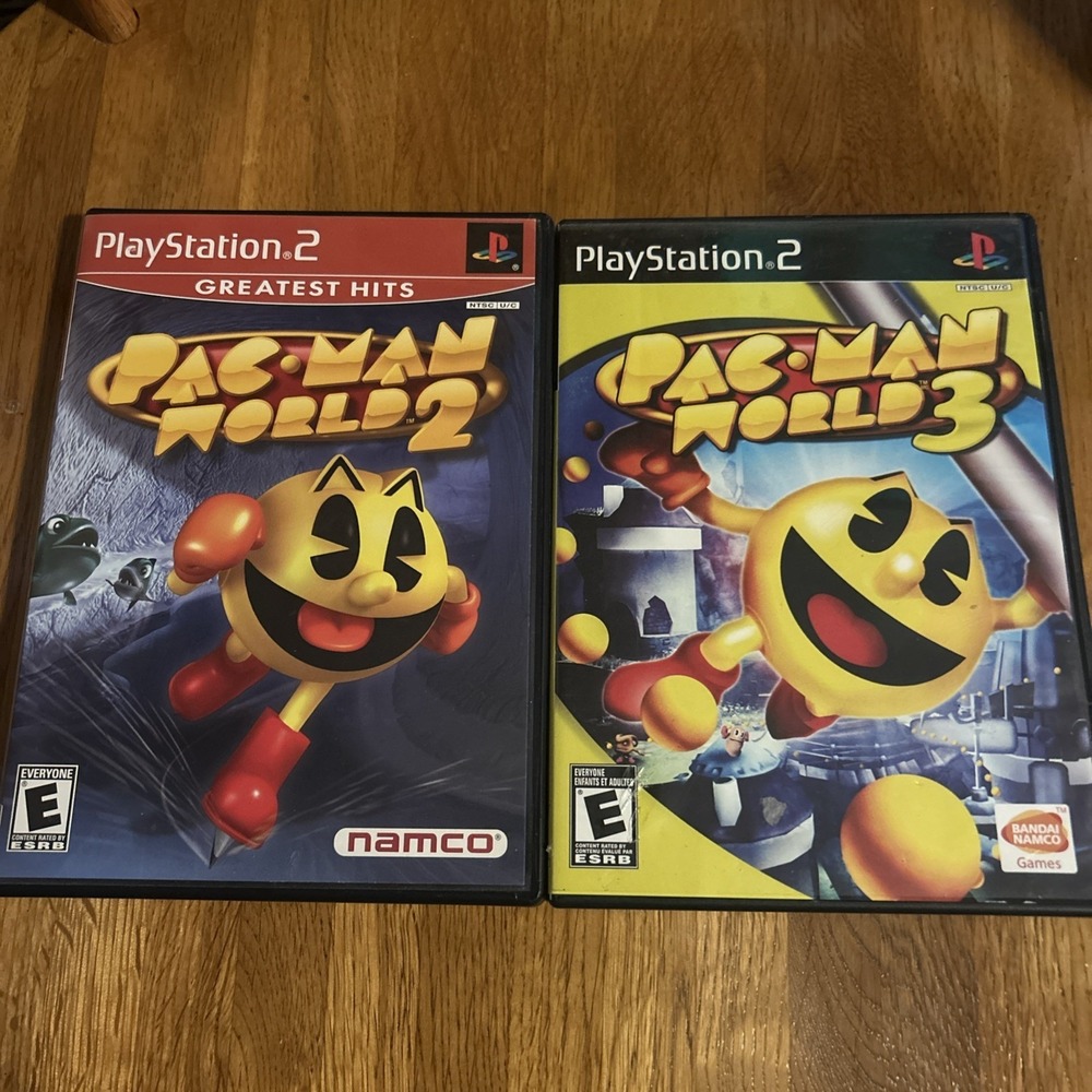 Pac-Man World 2 & 3 (PlayStation 2 PS2) Complete Retro Game